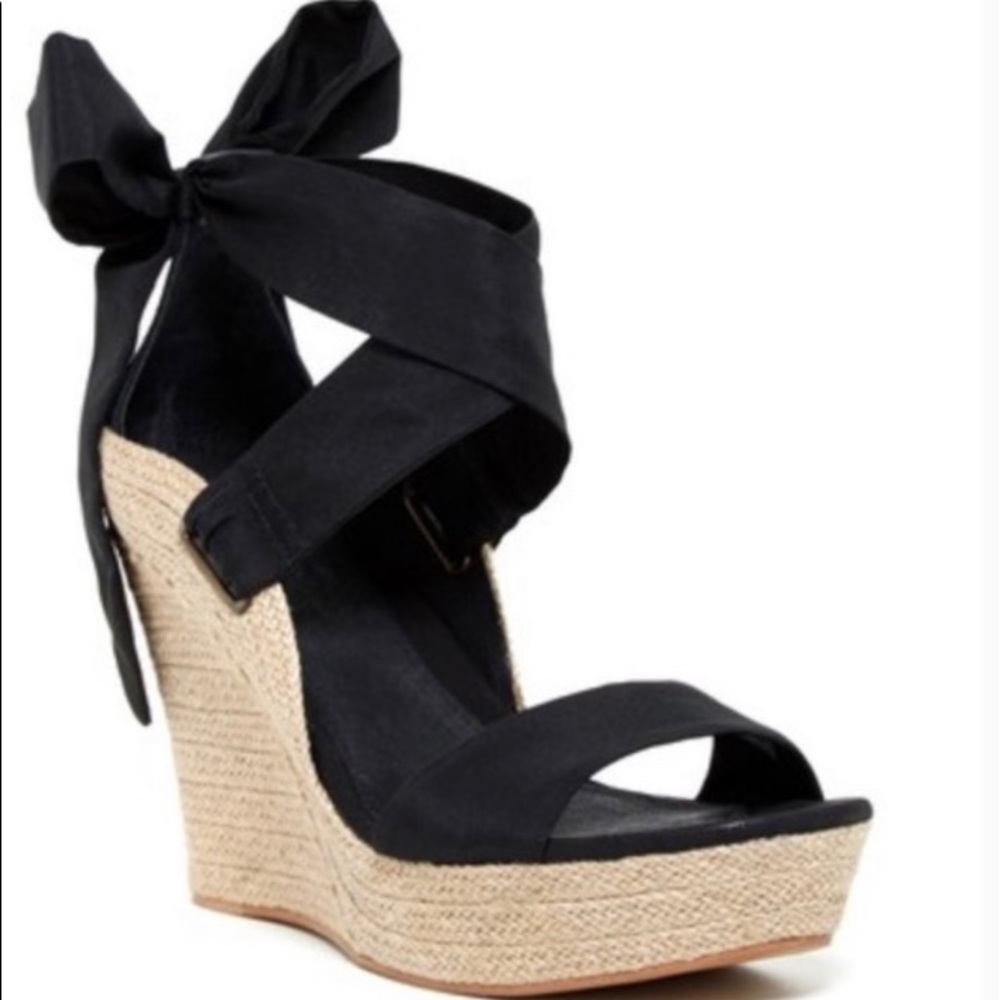 UGG lace up wedges
